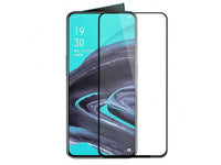 100% Fullscreen Curved Screen Protector Handy Display Schutz Glas für komplette Abdeckung des Oppo Reno2 Display in schwarz von Screenguard