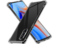 Hoch transparenter TPU Gummi Schutz Handy Hülle Clear Case klar mit verstärkten Schutzecken Bumper für das Oppo Reno4 Pro 5G Display und Gehäuse in transparent von Screenguard