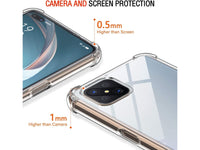 Hoch transparenter TPU Gummi Schutz Handy Hülle Clear Case klar mit verstärkten Schutzecken Bumper für das Oppo Reno4 Z 5G Display und Gehäuse in transparent von Screenguard