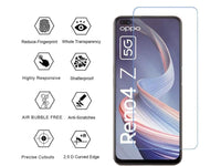 Case Friendly Screen Protector Handy Display Schutz Panzerglas Folie aus echtem 9H 2.5D Glas für Abdeckung des Oppo Reno4 Z 5G Displays in transparent von Screenguard