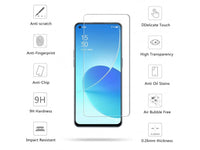 Case Friendly Screen Protector Handy Display Schutz Panzerglas Folie aus echtem 9H 2.5D Glas für Abdeckung des Oppo Reno6 5G Displays in transparent von Screenguard