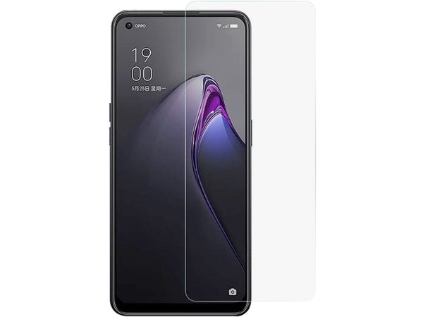 Case Friendly Screen Protector Handy Display Schutz Panzerglas Folie aus echtem 9H 2.5D Glas für Abdeckung des Oppo Reno8 5G Displays in transparent von Screenguard