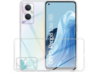 Gummi Hülle für Oppo Reno8 Lite 5G aus flexiblem Soft TPU, kristallklar und transparent von Screenguard