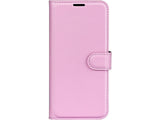 Lederhülle Karten Wallet Ledertasche Etui für Oppo Reno8 Lite 5G in rosa von Screenguard