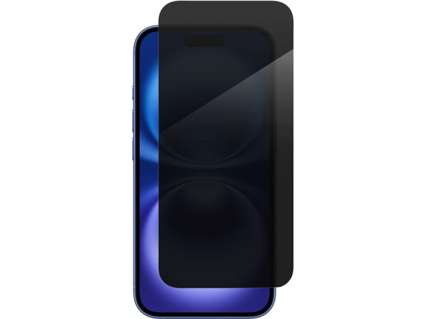 Privacy Screen Schutz Folie für Apple iPhone 16 Plus in transparent schwarz von Screenguard