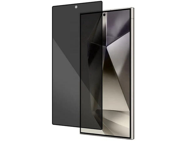 Privacy Screen Schutz Folie für Samsung Galaxy S24 Ultra in transparent schwarz von Screenguard