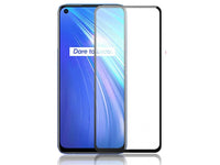 100% Fullscreen Curved Screen Protector Handy Display Schutz Glas für komplette Abdeckung des Realme 6 Display in schwarz von Screenguard
