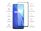 100% Fullscreen Curved Screen Protector Handy Display Schutz Glas für komplette Abdeckung des Realme 6 Display in schwarz von Screenguard