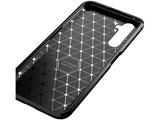 Hochwertig stabile Soft TPU Smartphone Handy Hülle im Carbon Design für Realme 6 Pro zum Schutz des Display und Gehäuse Cover in schwarz von Screenguard