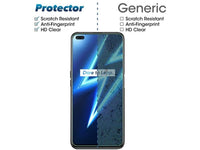 Case Friendly Screen Protector Handy Display Schutz Panzerglas Folie aus echtem 9H 2.5D Glas für Abdeckung des Realme 6 Pro Displays in transparent von Screenguard
