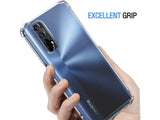 Hoch transparenter TPU Gummi Schutz Handy Hülle Clear Case klar mit verstärkten Schutzecken Bumper für das Realme 7 Display und Gehäuse in transparent von Screenguard