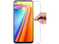 Case Friendly Screen Protector Handy Display Schutz Panzerglas Folie aus echtem 9H 2.5D Glas für Abdeckung des Realme 7 Displays in transparent von Screenguard