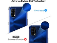 Hoch transparenter TPU Gummi Schutz Handy Hülle Clear Case klar mit verstärkten Schutzecken Bumper für das Realme 7 Pro Display und Gehäuse in transparent von Screenguard