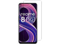 Case Friendly Screen Protector Handy Display Schutz Panzerglas Folie aus echtem 9H 2.5D Glas für Abdeckung des Realme 8 5G Displays in transparent von Screenguard