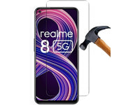 Case Friendly Screen Protector Handy Display Schutz Panzerglas Folie aus echtem 9H 2.5D Glas für Abdeckung des Realme 8 5G Displays in transparent von Screenguard