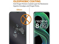 Case Friendly Screen Protector Handy Display Schutz Panzerglas Folie aus echtem 9H 2.5D Glas für Abdeckung des Realme 8 5G Displays in transparent von Screenguard