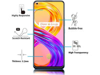 Case Friendly Screen Protector Handy Display Schutz Panzerglas Folie aus echtem 9H 2.5D Glas für Abdeckung des Realme 8 Displays in transparent von Screenguard