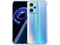 Hoch transparenter TPU Gummi Schutz Handy Hülle Clear Case klar mit verstärkten Schutzecken Bumper für das Realme 9 5G Display und Gehäuse in transparent von Screenguard