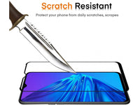 100% Fullscreen Curved Screen Protector Handy Display Schutz Glas für komplette Abdeckung des Realme C3 Display in schwarz von Screenguard