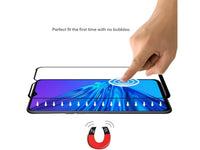 100% Fullscreen Curved Screen Protector Handy Display Schutz Glas für komplette Abdeckung des Realme C3 Display in schwarz von Screenguard