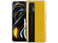 Hoch transparenter TPU Gummi Schutz Handy Hülle Clear Case klar mit verstärkten Schutzecken Bumper für das Realme GT 5G Display und Gehäuse in transparent von Screenguard