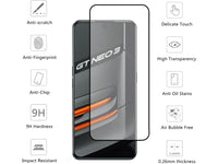 100% Fullscreen Curved Screen Protector Handy Display Schutz Glas für komplette Abdeckung des Realme GT Neo 3 Display in schwarz von Screenguard