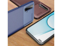 Hochwertig stabile Soft TPU Smartphone Handy Hülle im Carbon Design für Realme X3 Superzoom zum Schutz des Display und Gehäuse Cover in schwarz von Screenguard
