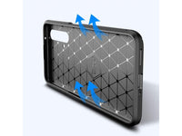 Hochwertig stabile Soft TPU Smartphone Handy Hülle im Carbon Design für Realme X3 Superzoom zum Schutz des Display und Gehäuse Cover in schwarz von Screenguard