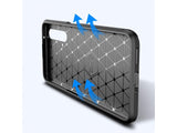 Hochwertig stabile Soft TPU Smartphone Handy Hülle im Carbon Design für Realme X3 Superzoom zum Schutz des Display und Gehäuse Cover in schwarz von Screenguard