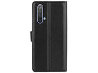 Lederhülle Karten Wallet Ledertasche Etui für Realme X3 Superzoom in schwarz von Screenguard