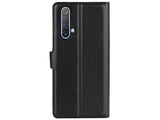 Lederhülle Karten Wallet Ledertasche Etui für Realme X3 Superzoom in schwarz von Screenguard