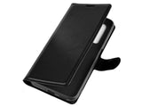 Lederhülle Karten Wallet Ledertasche Etui für Realme X3 Superzoom in schwarz von Screenguard