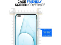 Case Friendly Screen Protector Handy Display Schutz Panzerglas Folie aus echtem 9H 2.5D Glas für Abdeckung des Realme X50 5G Displays in transparent von Screenguard