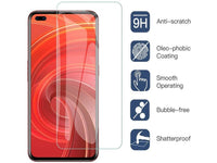 Case Friendly Screen Protector Handy Display Schutz Panzerglas Folie aus echtem 9H 2.5D Glas für Abdeckung des Realme X50 Pro 5G Displays in transparent von Screenguard