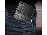 Moderne Design Hülle Cover für das Samsung Galaxy A02s mit Stripes zum Schutz von Kratzern, Dellen, Display aus TPU Gummi in schwarz von Screenguard