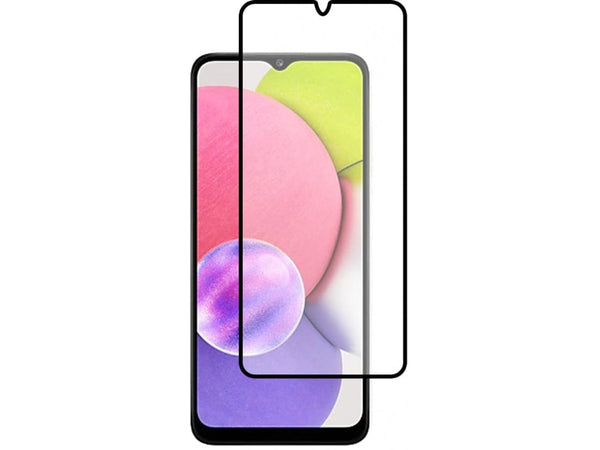 100% Fullscreen Curved Screen Protector Handy Display Schutz Glas für komplette Abdeckung des Samsung Galaxy A03s Display in schwarz von Screenguard