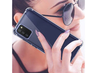 Hoch transparenter TPU Gummi Schutz Handy Hülle Clear Case klar mit verstärkten Schutzecken Bumper für das Samsung Galaxy A03s Display und Gehäuse in transparent von Screenguard