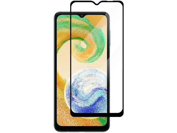 100% Fullscreen Curved Screen Protector Handy Display Schutz Glas für komplette Abdeckung des Samsung Galaxy A04s Display in schwarz von Screenguard