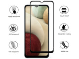 100% Fullscreen Curved Screen Protector Handy Display Schutz Glas für komplette Abdeckung des Samsung Galaxy A12 Display in schwarz von Screenguard