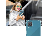 Hoch transparenter TPU Gummi Schutz Handy Hülle Clear Case klar mit verstärkten Schutzecken Bumper für das Samsung Galaxy A12 Display und Gehäuse in transparent von Screenguard