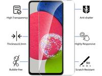 Case Friendly Screen Protector Handy Display Schutz Panzerglas Folie aus echtem 9H 2.5D Glas für Abdeckung des Samsung Galaxy A13 4G Displays in transparent von Screenguard