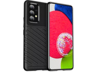 Moderne Design Hülle Cover für das Samsung Galaxy A13 4G mit Stripes zum Schutz von Kratzern, Dellen, Display aus TPU Gummi in schwarz von Screenguard