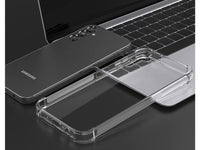 Hoch transparenter TPU Gummi Schutz Handy Hülle Clear Case klar mit verstärkten Schutzecken Bumper für das Samsung Galaxy A14 5G Display und Gehäuse in transparent von Screenguard