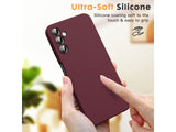 Liquid Silikon Case für Samsung Galaxy A14 5G in bordeaux von Screenguard