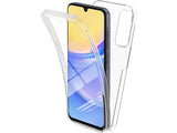 Vollständige 360 Grad Rundum Gummi TPU Hülle zum beidseitigen Schutz des Samsung Galaxy A15 5G Display und Gehäuse in transparent von Screenguard