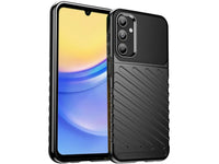 Moderne Design Hülle Cover für das Samsung Galaxy A15 5G mit Stripes zum Schutz von Kratzern, Dellen, Display aus TPU Gummi in schwarz von Screenguard