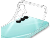 Hoch transparenter TPU Gummi Schutz Handy Hülle Clear Case klar mit verstärkten Schutzecken Bumper für das Samsung Galaxy A16 5G Display und Gehäuse in transparent von Screenguard