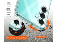 Hoch transparenter TPU Gummi Schutz Handy Hülle Clear Case klar mit verstärkten Schutzecken Bumper für das Samsung Galaxy A16 5G Display und Gehäuse in transparent von Screenguard