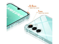 Hoch transparenter TPU Gummi Schutz Handy Hülle Clear Case klar mit verstärkten Schutzecken Bumper für das Samsung Galaxy A16 5G Display und Gehäuse in transparent von Screenguard