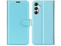 Lederhülle Karten Wallet Ledertasche Etui für Samsung Galaxy A16 5G in hellblau von Screenguard